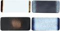 Sushi Plates, Ceramic Rectangular Platters Serving Trays Set, Sushi Dishes, Japanese Dinnerware Set, Set of 4