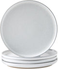 Ceramic Dinner Plates Set of 4,Stoneware 10 Inch,Microwave,Dishwasher and Oven Safe,Porcelain Dessert Plates for Pasta,Salad and Steak,Dishes Set for Kitchen,Scratch Resistant,White