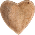 Mango Wood Heart Shaped Bowl Brown, 1 Count (Pack of 1)
